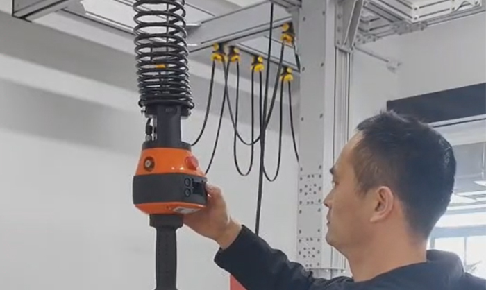 Cable manual control electric KBK light crane