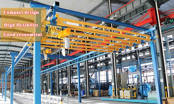 Warehouse KBK bridge crane