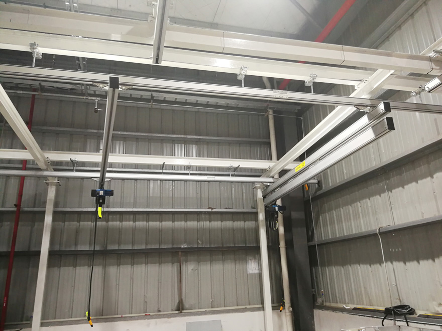 Light workstation crane system